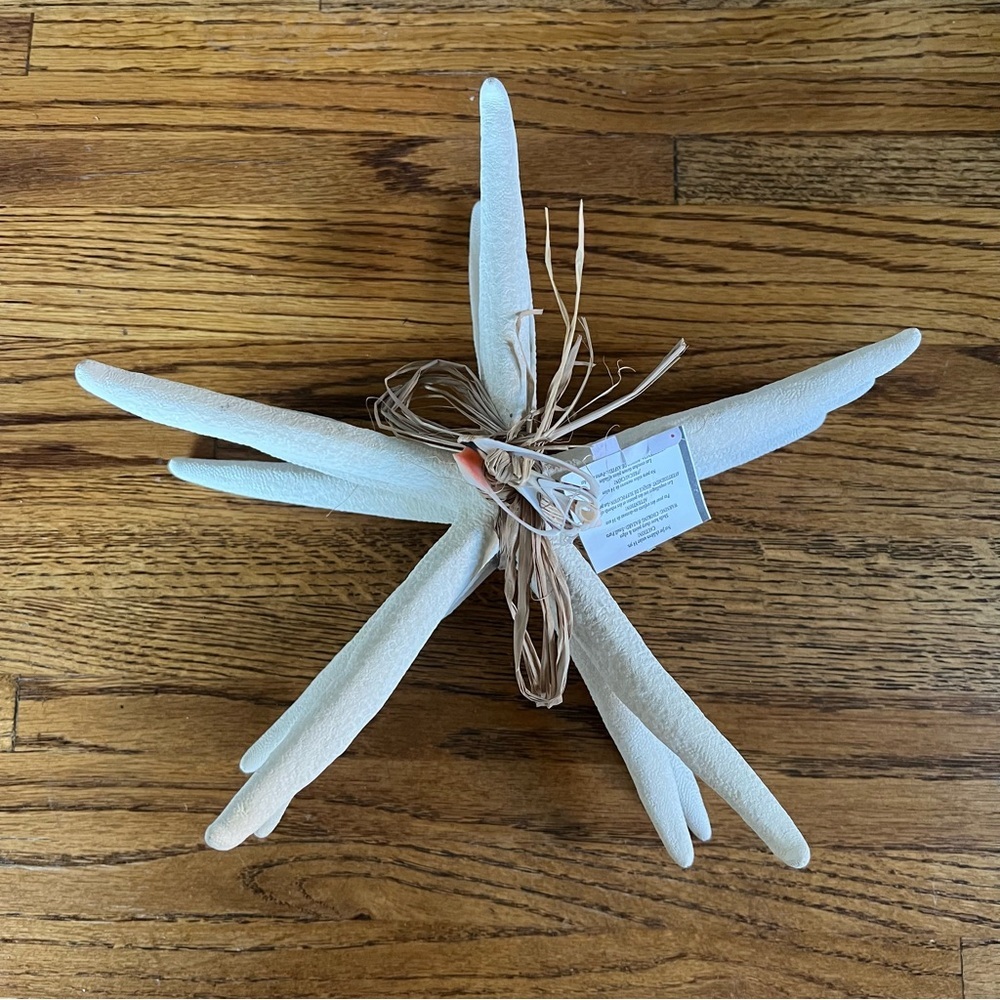 White Starfish Home Accent Decor 3 Pack New With Tags Beach Coastal